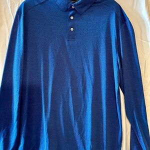 PGA Tour Men’s Long sleeve shirt NWT. Navy sz M